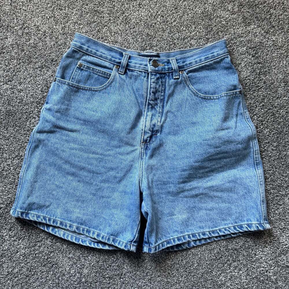 Lee Blue High-Rise Denim Jean Shorts